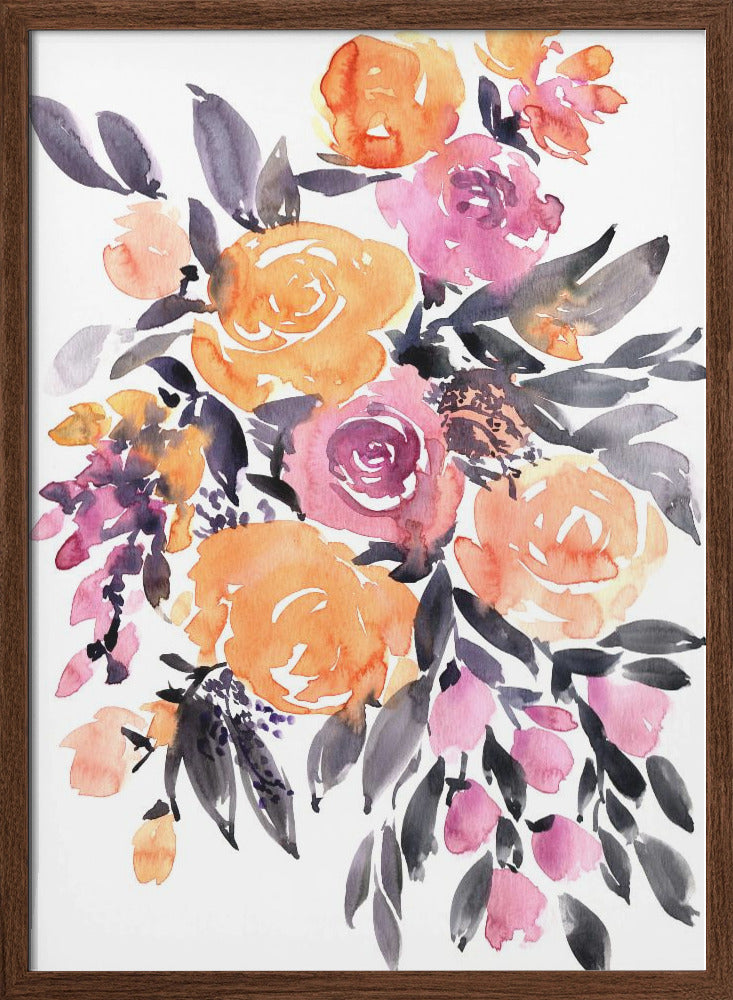 Paloma bouquet - Stretched Canvas, Poster or Fine Art Print I Heart Wall Art