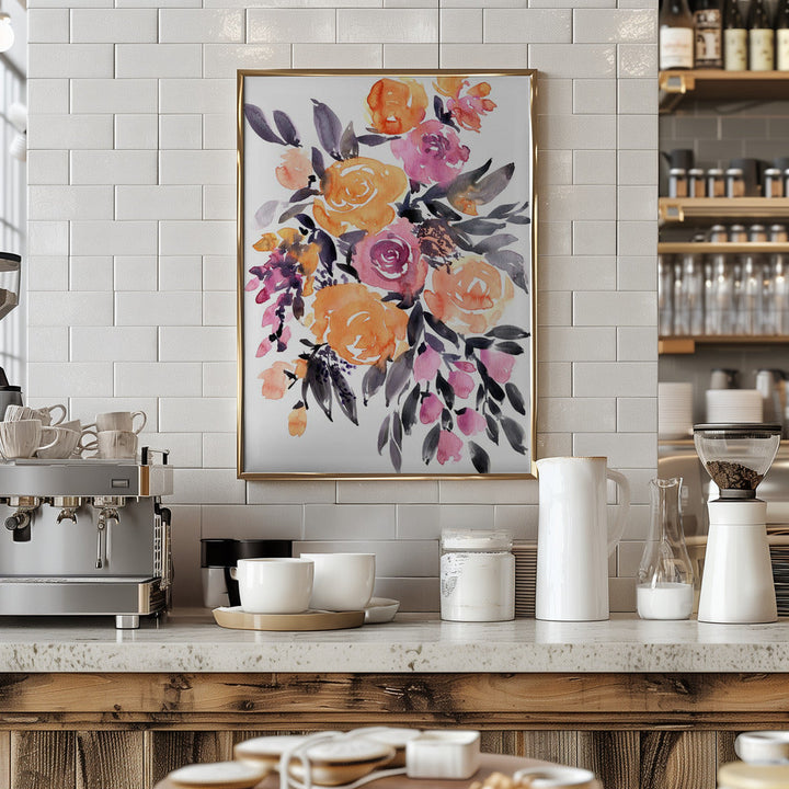 Paloma bouquet - Stretched Canvas, Poster or Fine Art Print I Heart Wall Art