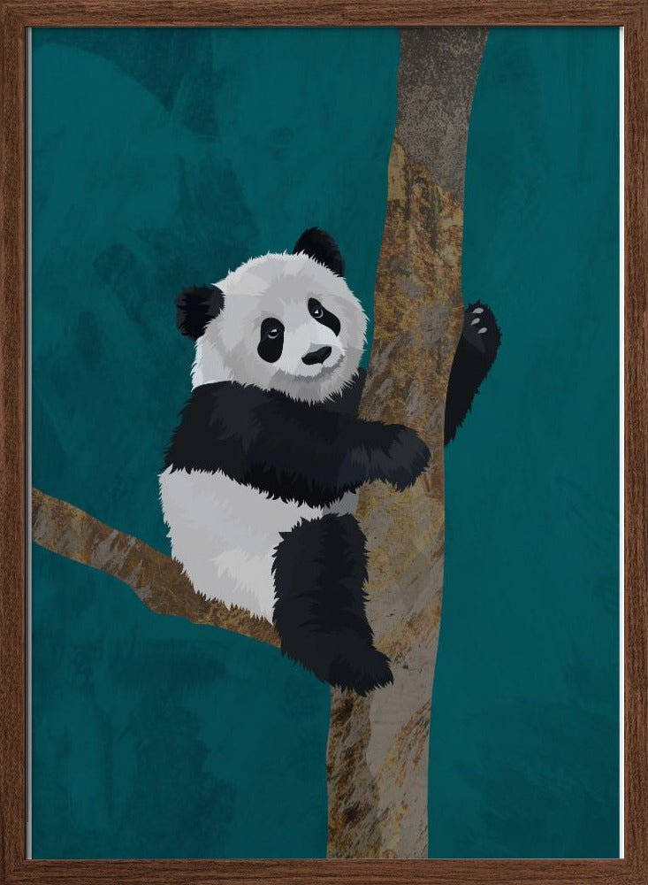 Panda - Stretched Canvas, Poster or Fine Art Print - I Heart Wall Art - Poster Print, Canvas Print or Framed Art Print