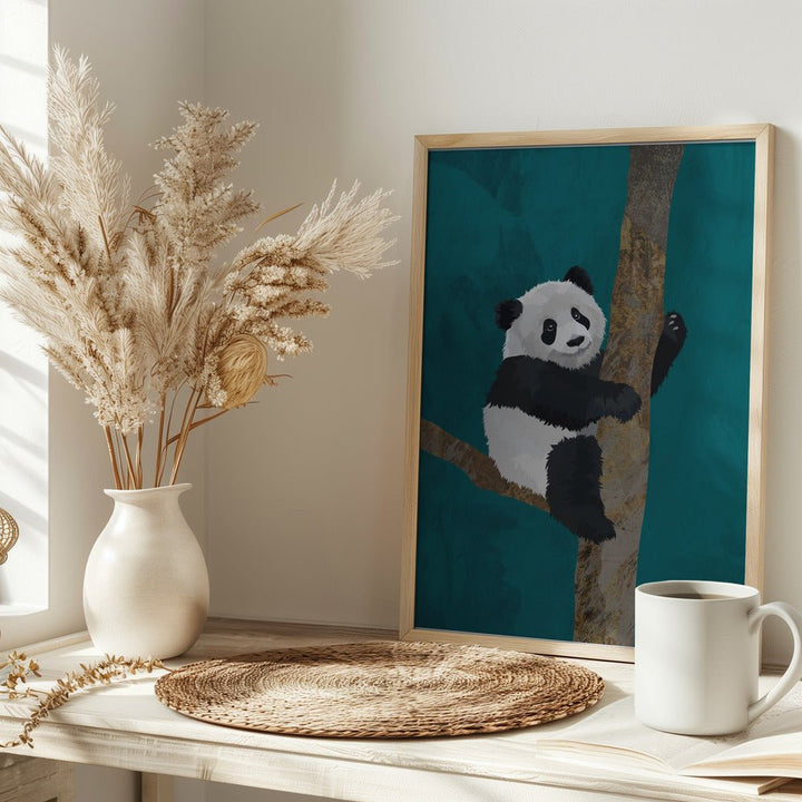 Panda - Stretched Canvas, Poster or Fine Art Print - I Heart Wall Art - Poster Print, Canvas Print or Framed Art Print