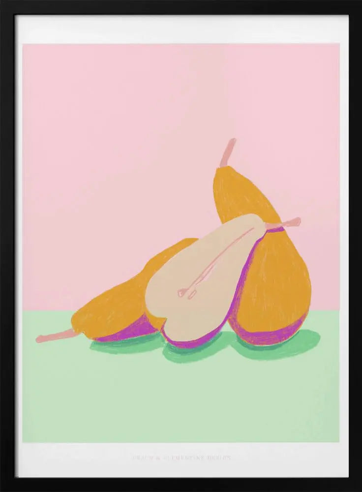 Pandc Pears Copy - Stretched Canvas, Poster or Fine Art Print I Heart Wall Art