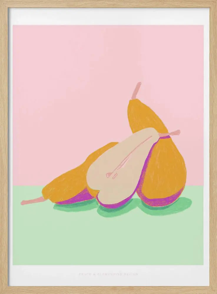 Pandc Pears Copy - Stretched Canvas, Poster or Fine Art Print I Heart Wall Art