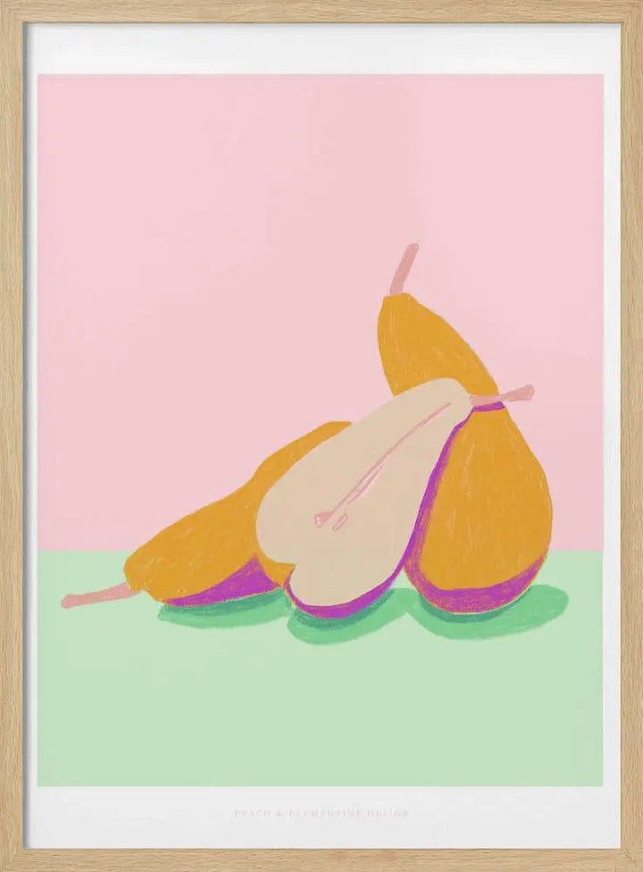 Pandc Pears Copy - Stretched Canvas, Poster or Fine Art Print I Heart Wall Art