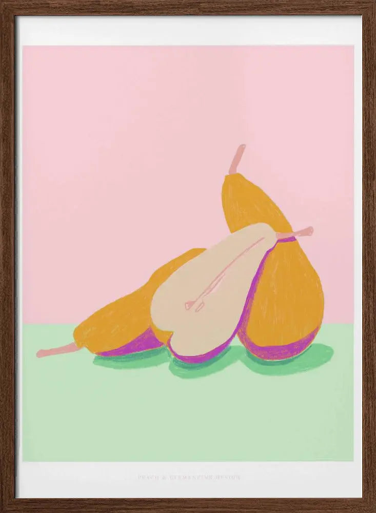 Pandc Pears Copy - Stretched Canvas, Poster or Fine Art Print I Heart Wall Art