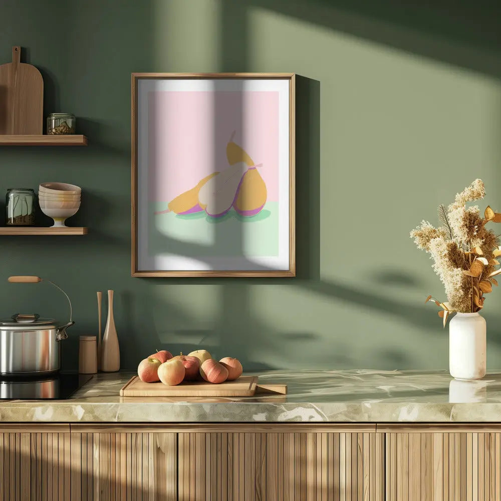 Pandc Pears Copy - Stretched Canvas, Poster or Fine Art Print I Heart Wall Art