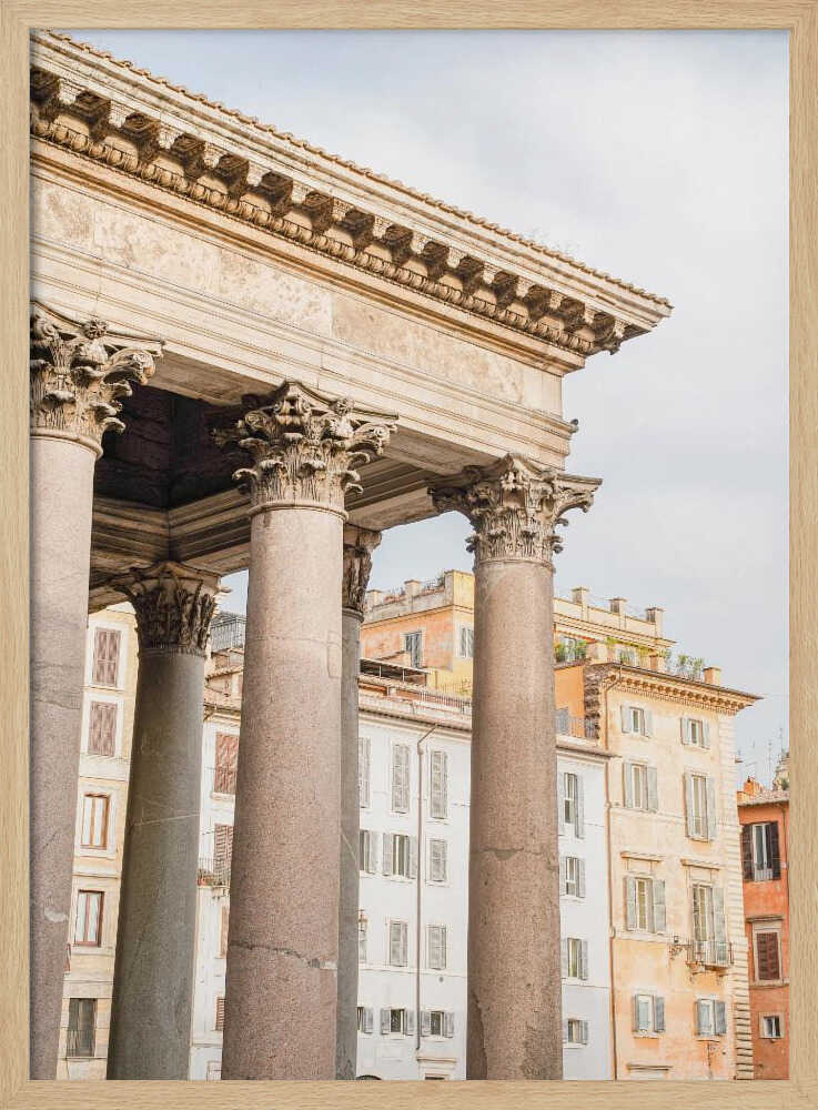 Pantheon Rome - Stretched Canvas, Poster or Fine Art Print - I Heart Wall Art - Poster Print, Canvas Print or Framed Art Print
