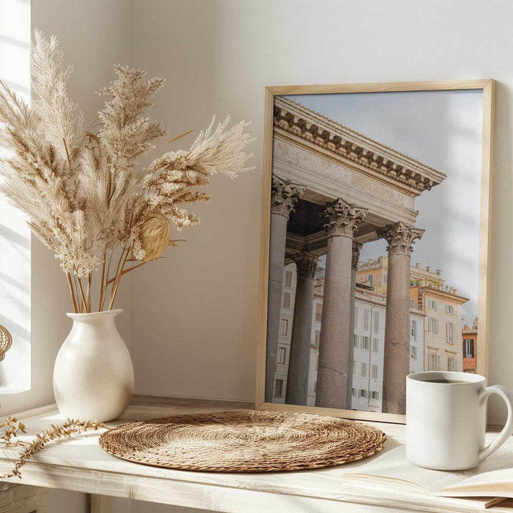 Pantheon Rome - Stretched Canvas, Poster or Fine Art Print - I Heart Wall Art - Poster Print, Canvas Print or Framed Art Print