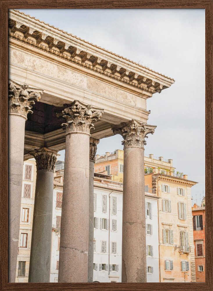 Pantheon Rome - Stretched Canvas, Poster or Fine Art Print - I Heart Wall Art - Poster Print, Canvas Print or Framed Art Print