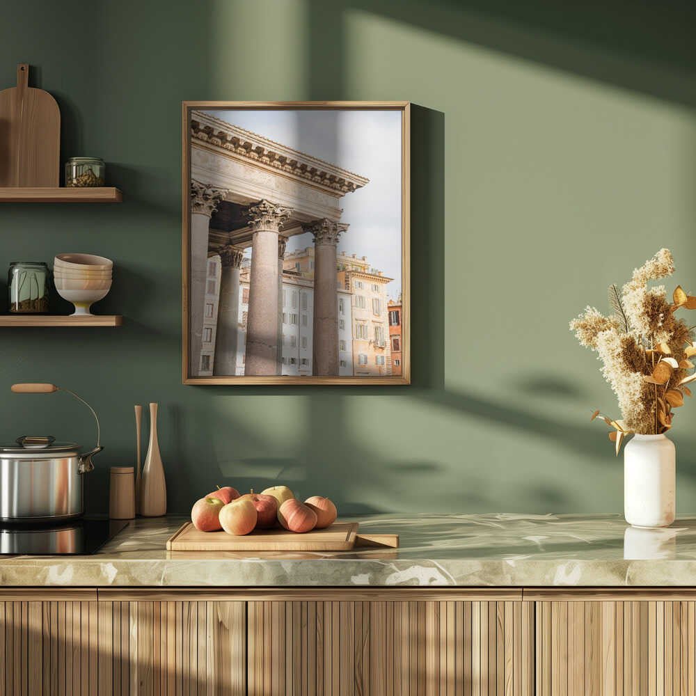 Pantheon Rome - Stretched Canvas, Poster or Fine Art Print - I Heart Wall Art - Poster Print, Canvas Print or Framed Art Print