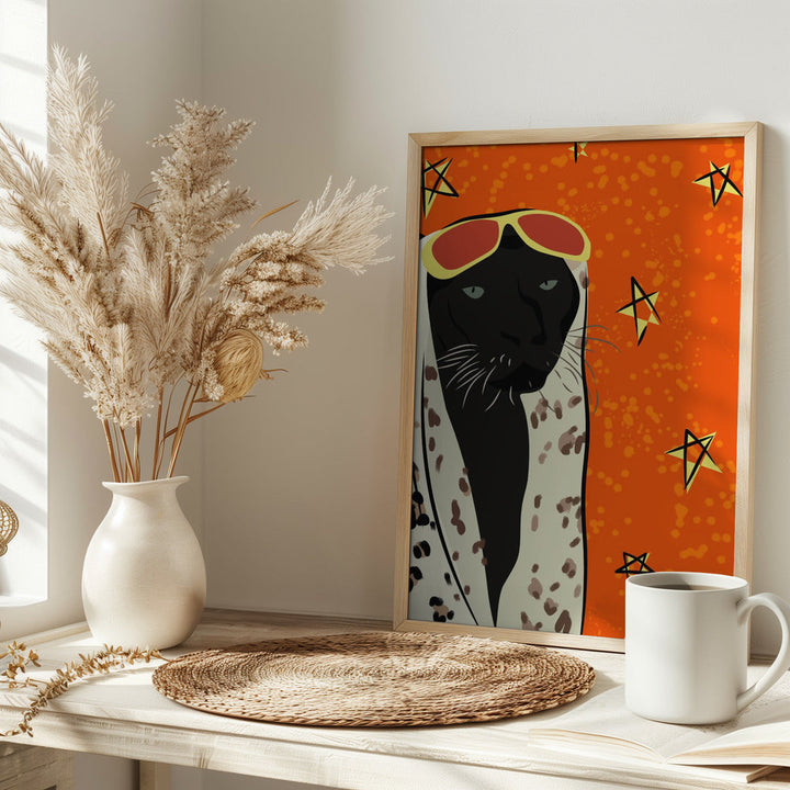 Panther In Style - Stretched Canvas, Poster or Fine Art Print I Heart Wall Art