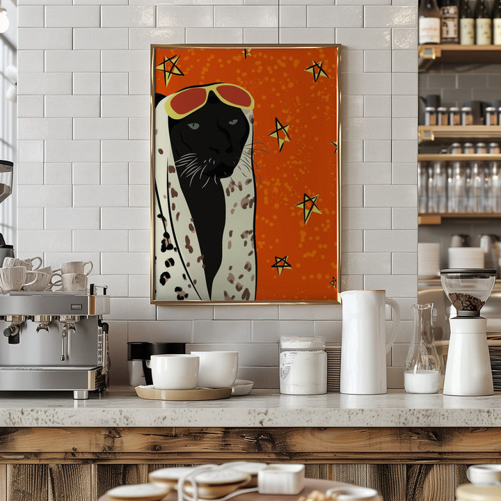 Panther In Style - Stretched Canvas, Poster or Fine Art Print I Heart Wall Art