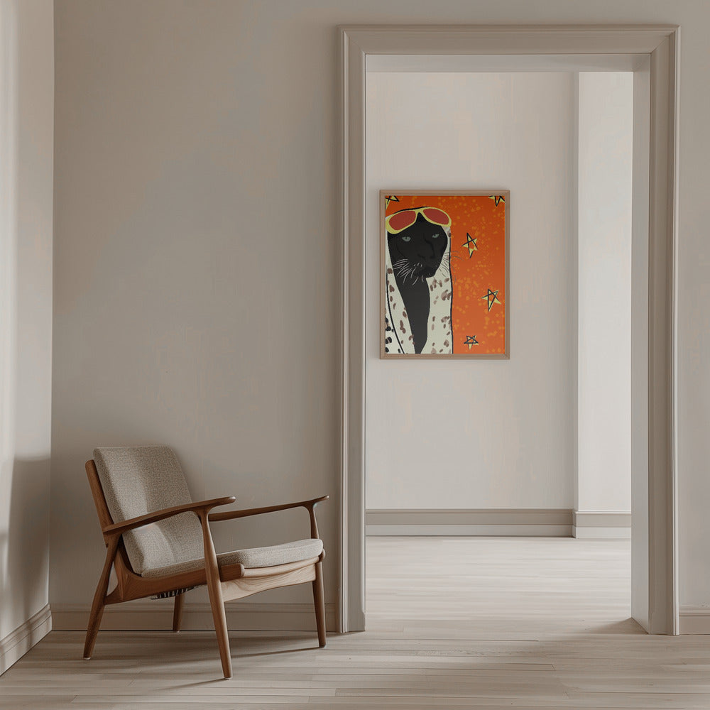 Panther In Style - Stretched Canvas, Poster or Fine Art Print I Heart Wall Art