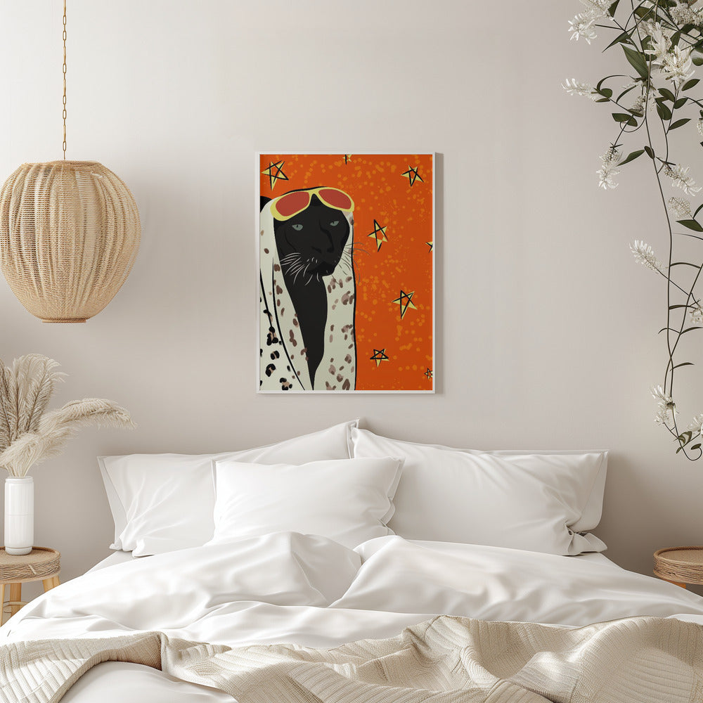 Panther In Style - Stretched Canvas, Poster or Fine Art Print I Heart Wall Art