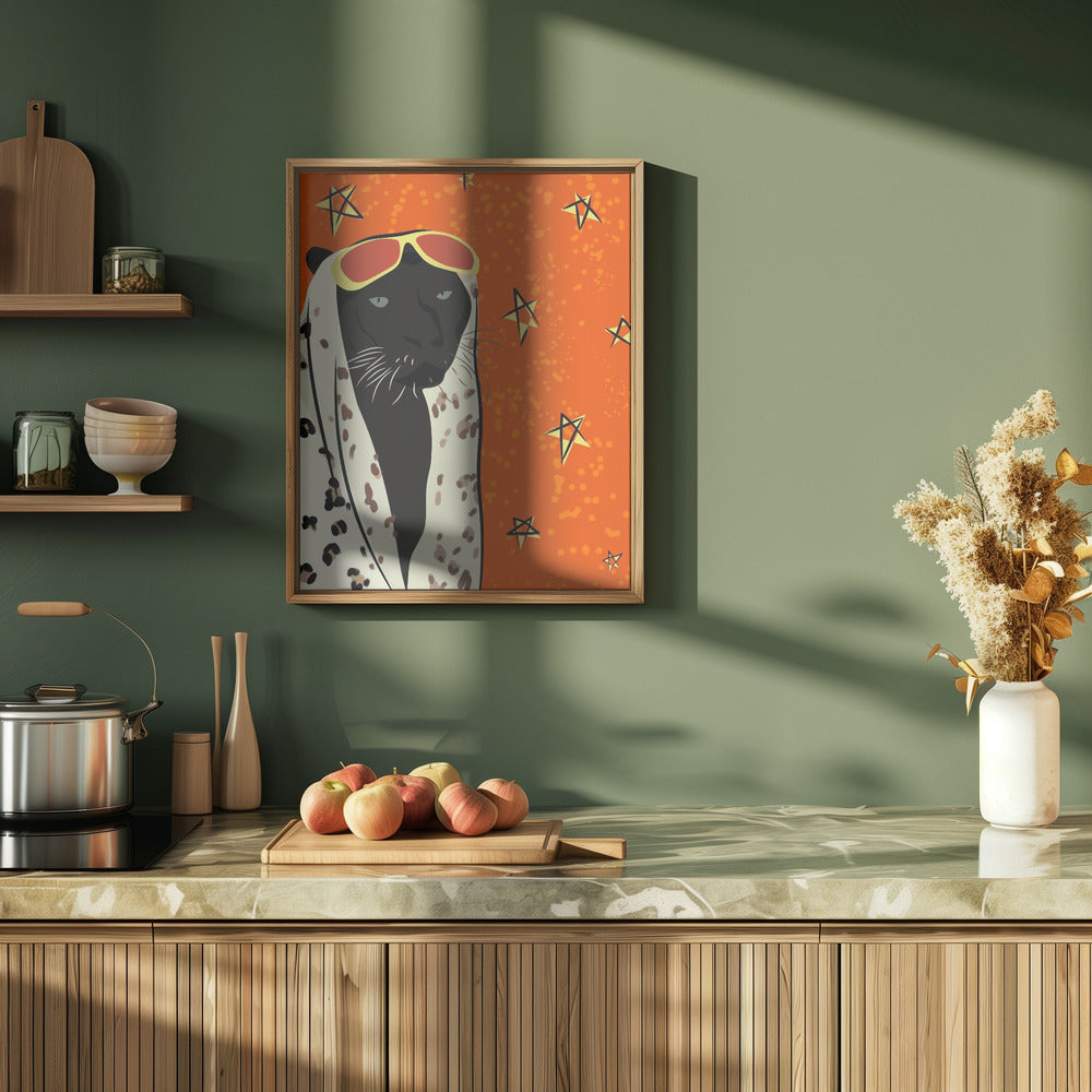 Panther In Style - Stretched Canvas, Poster or Fine Art Print I Heart Wall Art