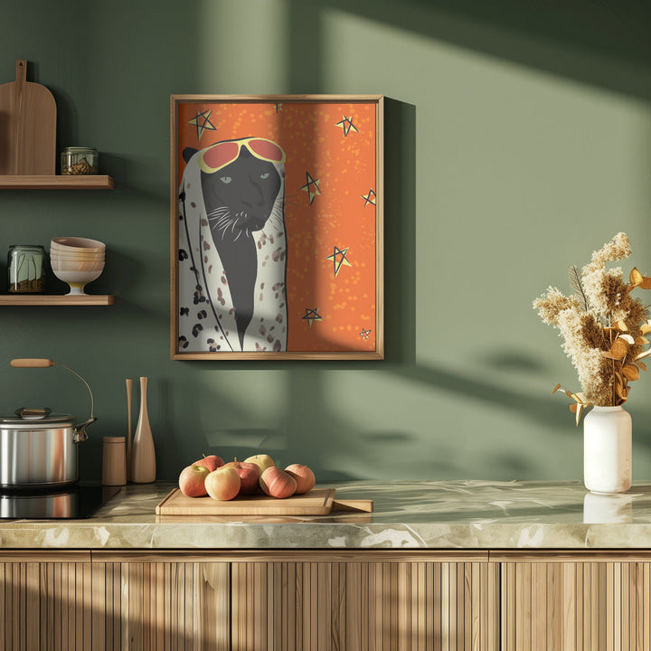 Panther In Style - Stretched Canvas, Poster or Fine Art Print I Heart Wall Art