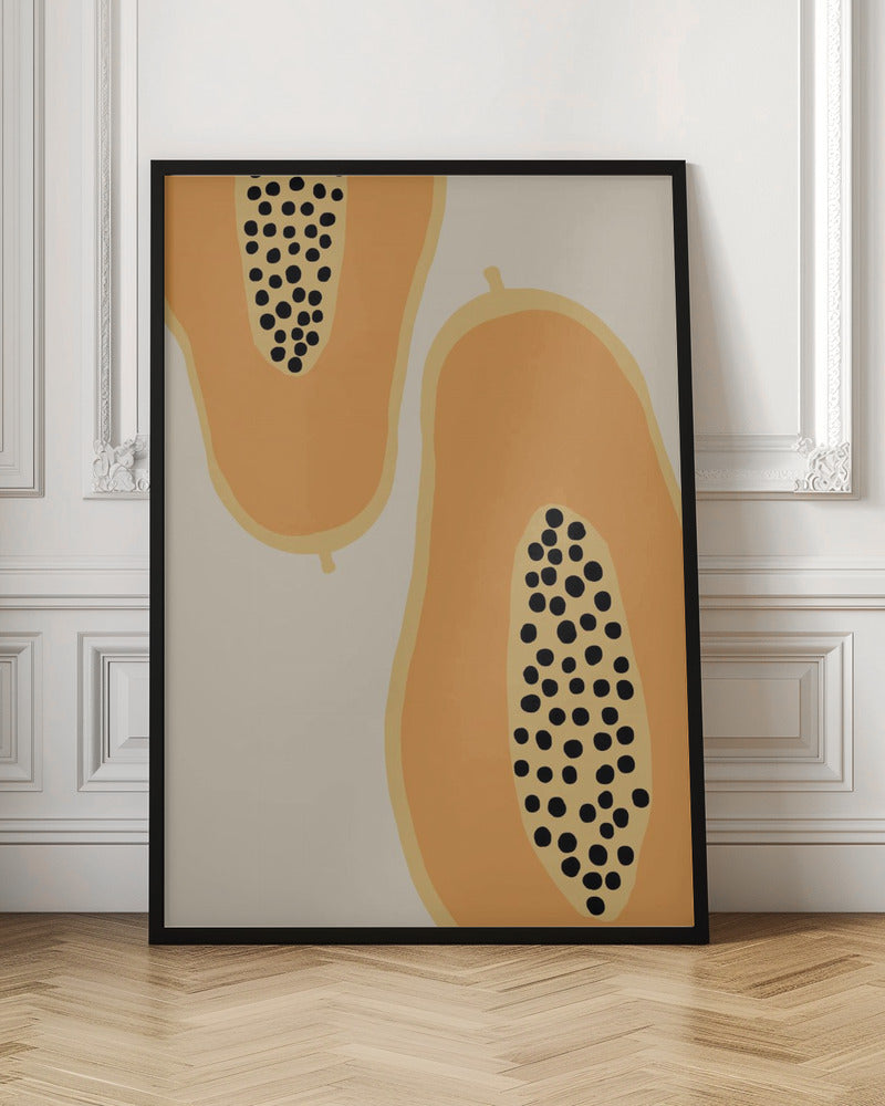 Papaya Fruit - Stretched Canvas, Poster or Fine Art Print I Heart Wall Art