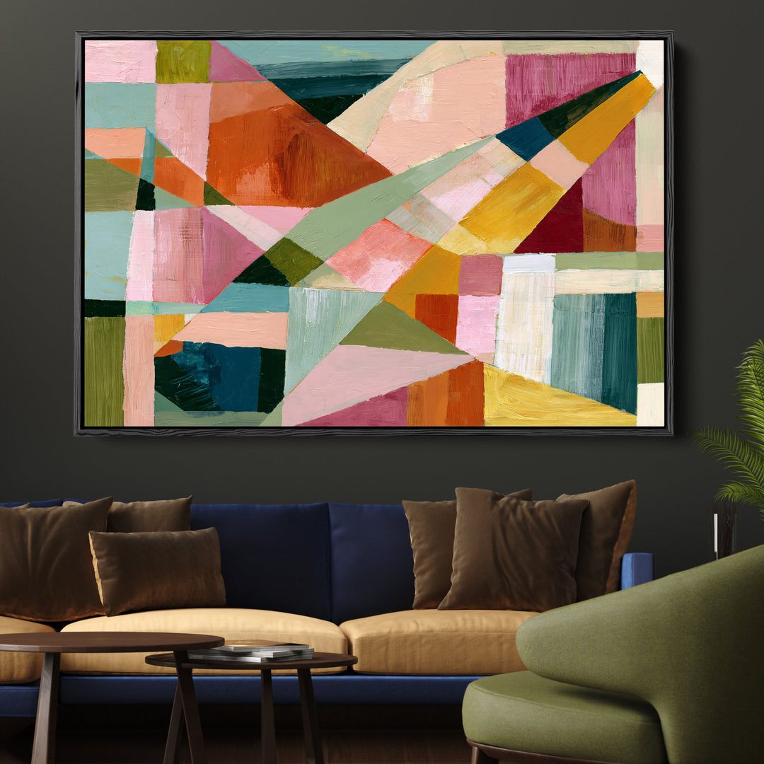 xxxx by IHeartStudio - Colourful Geometric Canvas Print