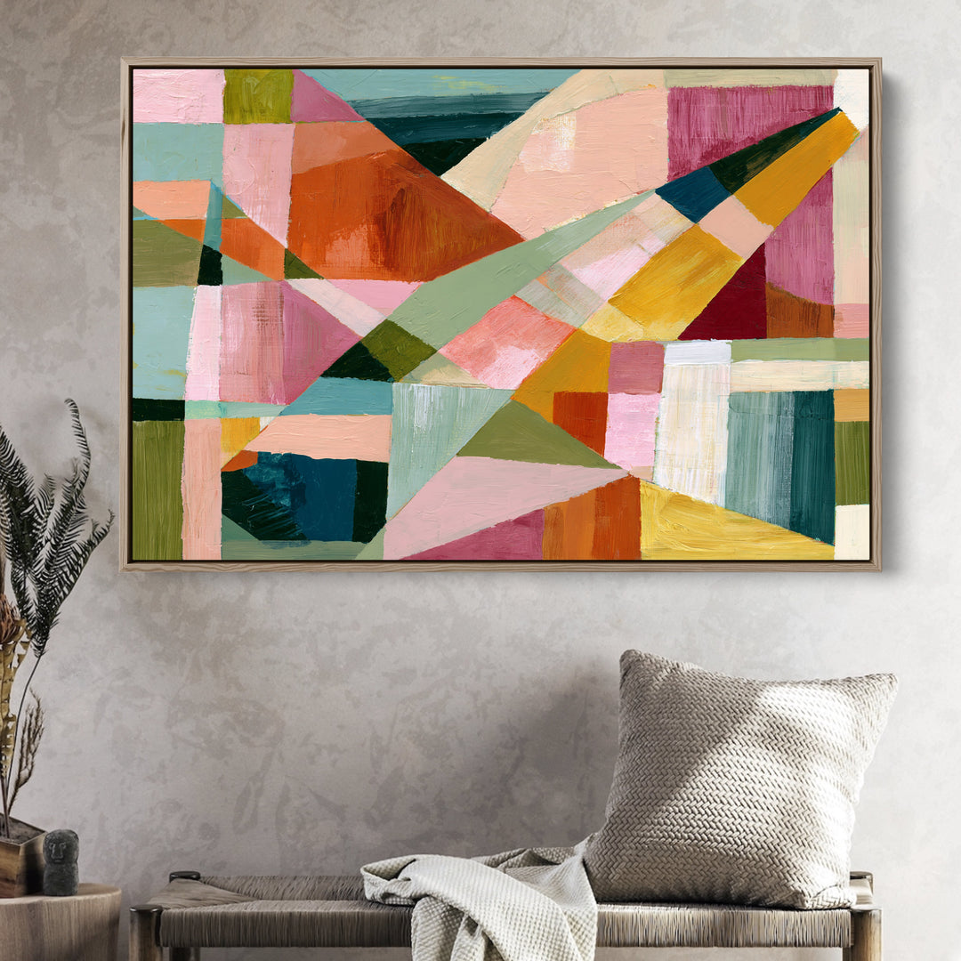 xxxx by IHeartStudio - Colourful Geometric Canvas Print