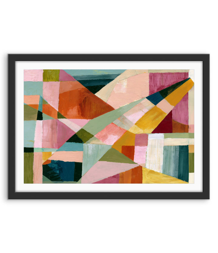 xxxx by IHeartStudio - Colourful Geometric Canvas Print