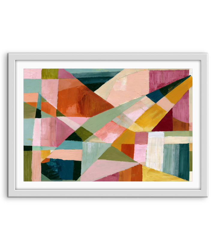 xxxx by IHeartStudio - Colourful Geometric Canvas Print