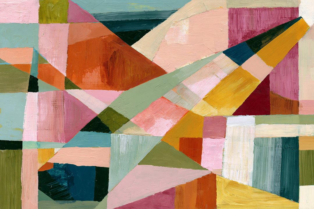 xxxx by IHeartStudio - Colourful Geometric Canvas Print