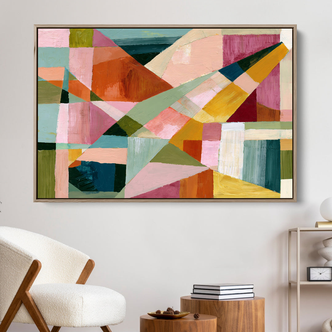xxxx by IHeartStudio - Colourful Geometric Canvas Print