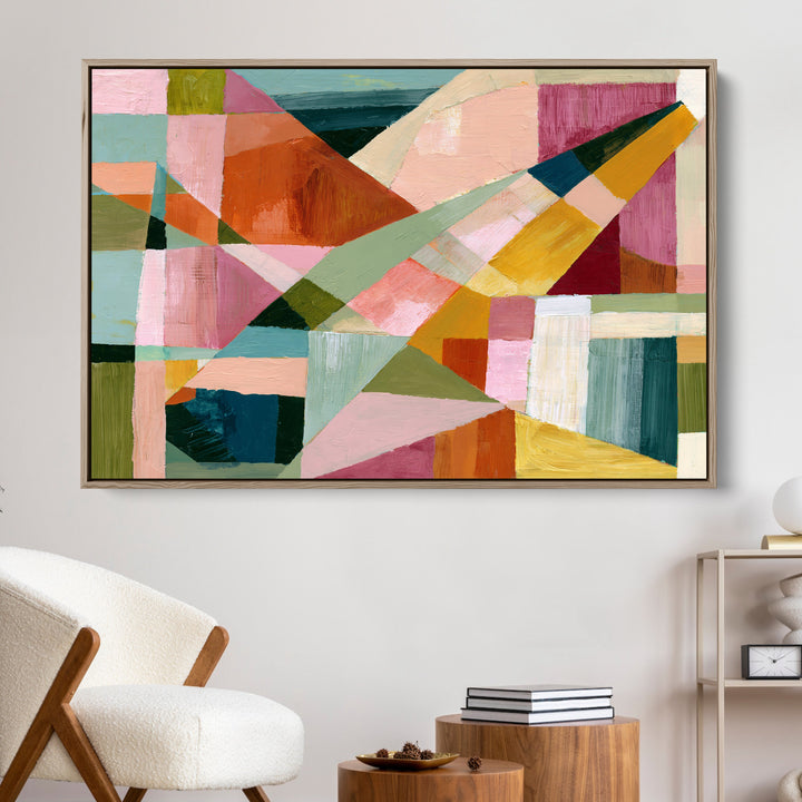 xxxx by IHeartStudio - Colourful Geometric Canvas Print
