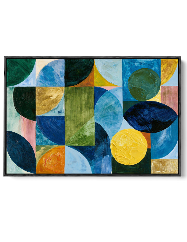 xxxx by IHeartStudio - Colourful Geometric Canvas Print