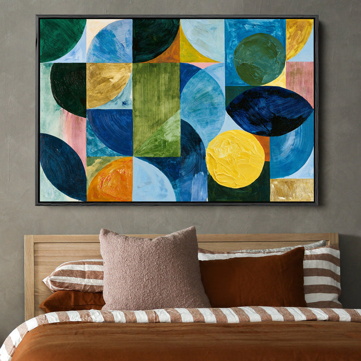 xxxx by IHeartStudio - Colourful Geometric Canvas Print