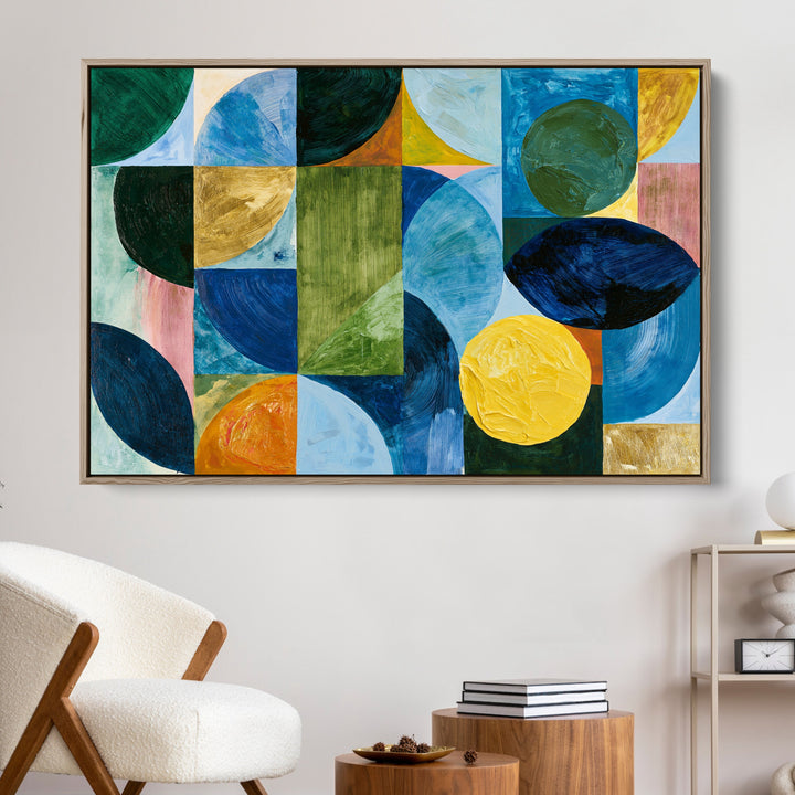 xxxx by IHeartStudio - Colourful Geometric Canvas Print