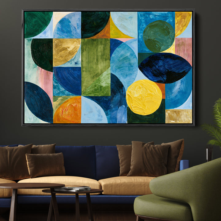 xxxx by IHeartStudio - Colourful Geometric Canvas Print