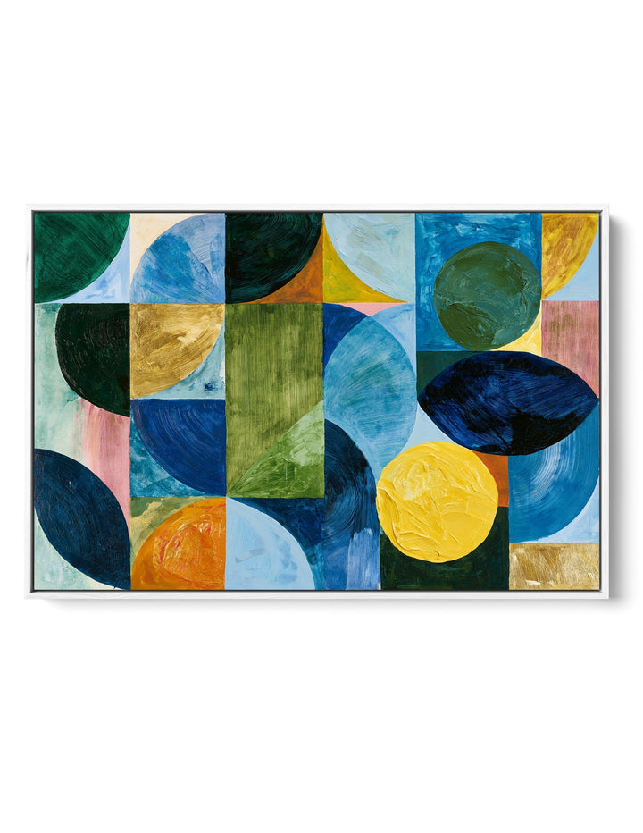 xxxx by IHeartStudio - Colourful Geometric Canvas Print