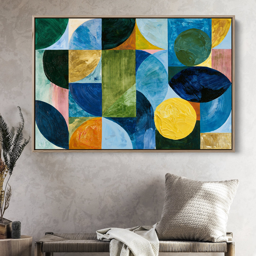 xxxx by IHeartStudio - Colourful Geometric Canvas Print