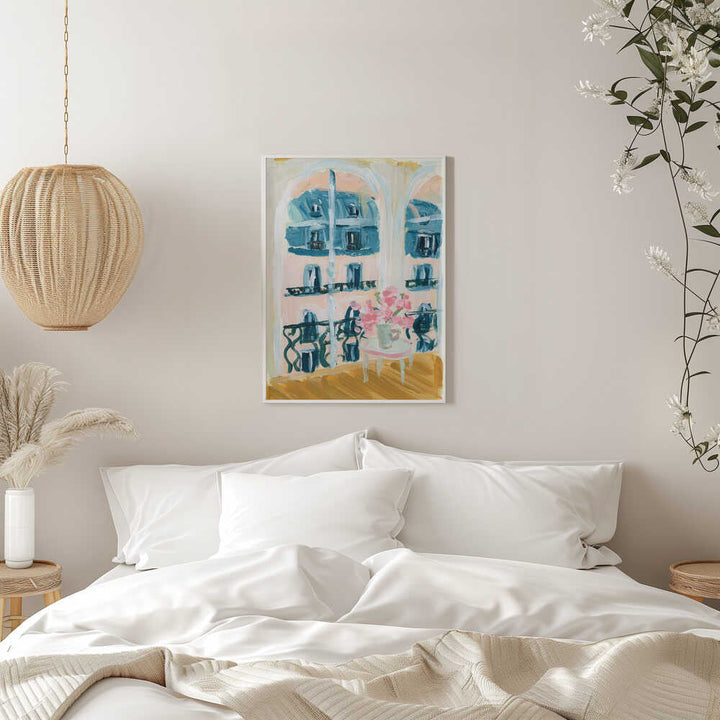 Paris Apartment Acrylic Painting - Stretched Canvas Poster or Fine Art Print