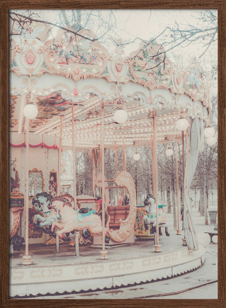 Paris Carousel II - Stretched Canvas, Poster or Fine Art Print I Heart Wall Art