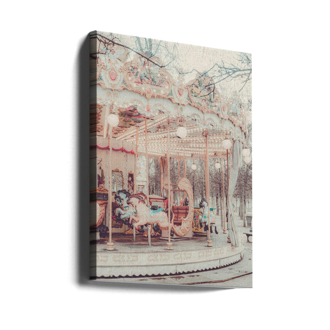 Paris Carousel II - Stretched Canvas, Poster or Fine Art Print I Heart Wall Art