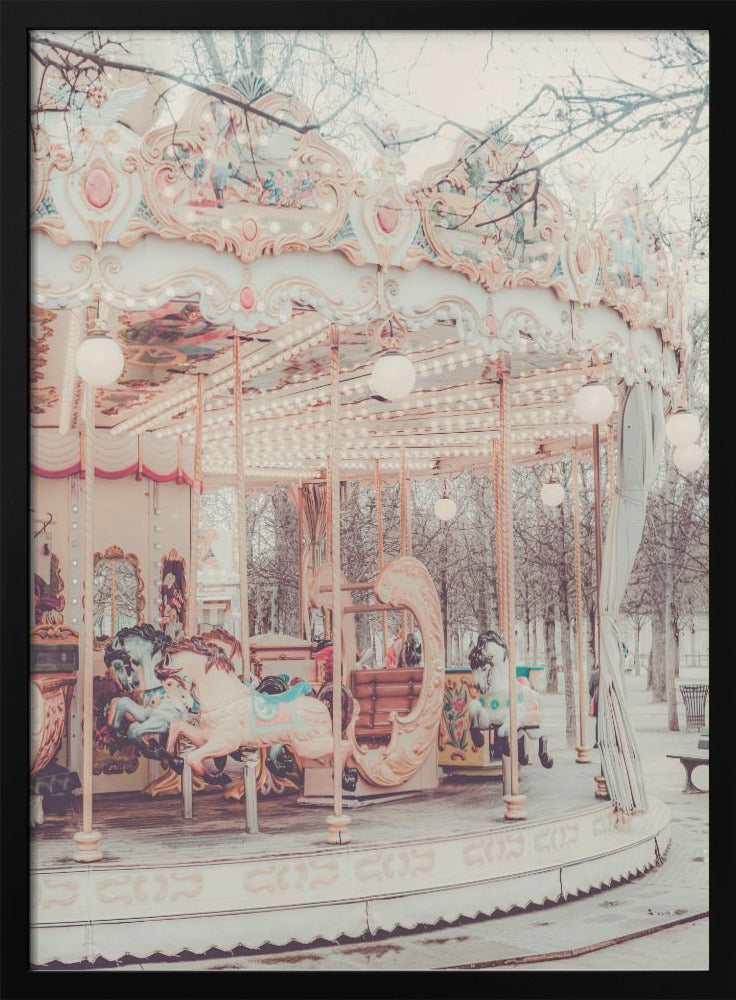 Paris Carousel II - Stretched Canvas, Poster or Fine Art Print I Heart Wall Art