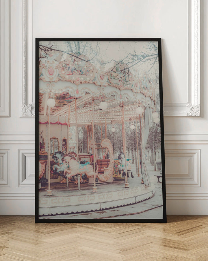Paris Carousel II - Stretched Canvas, Poster or Fine Art Print I Heart Wall Art