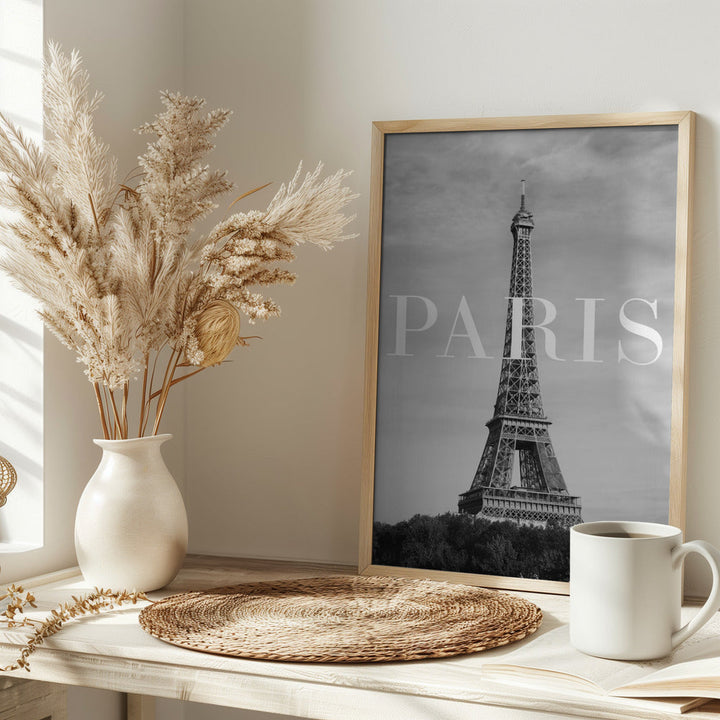 Paris Text 2 - Stretched Canvas, Poster or Fine Art Print I Heart Wall Art