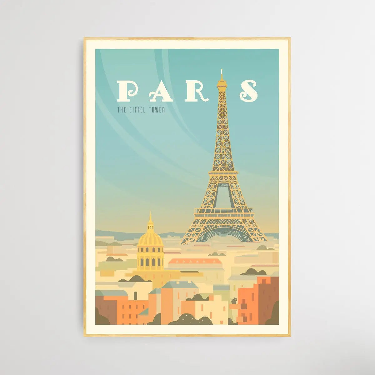 Paris Tower - Vintage Style Travel Print - I Heart Wall Art