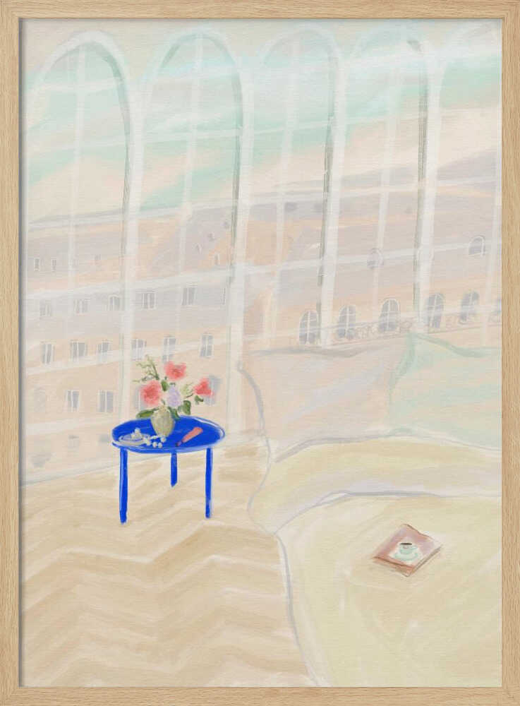 Parisian Loft - Stretched Canvas Poster or Fine Art Print