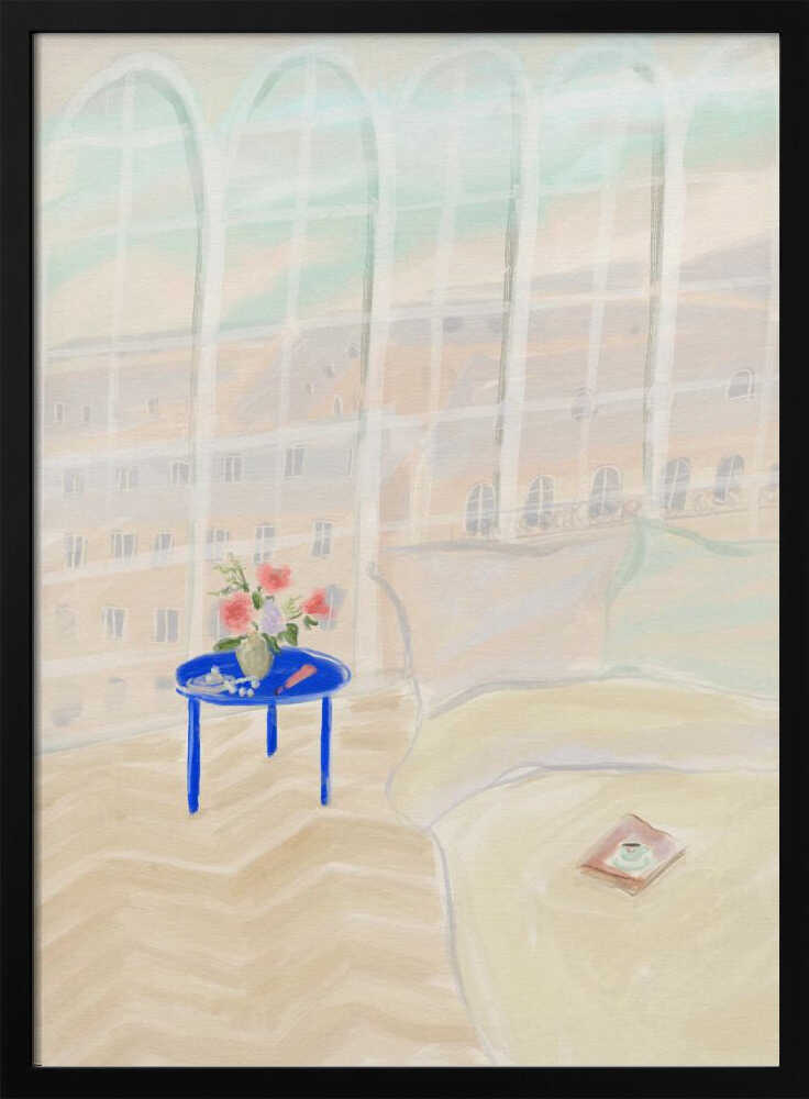 Parisian Loft - Stretched Canvas Poster or Fine Art Print