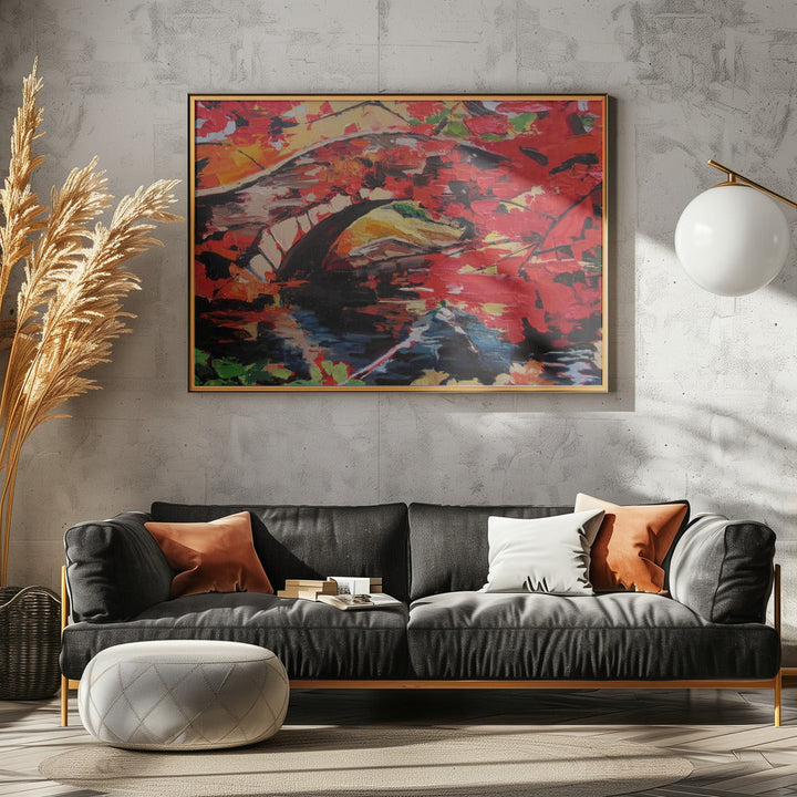 Park Bridge - Stretched Canvas, Poster or Fine Art Print I Heart Wall Art