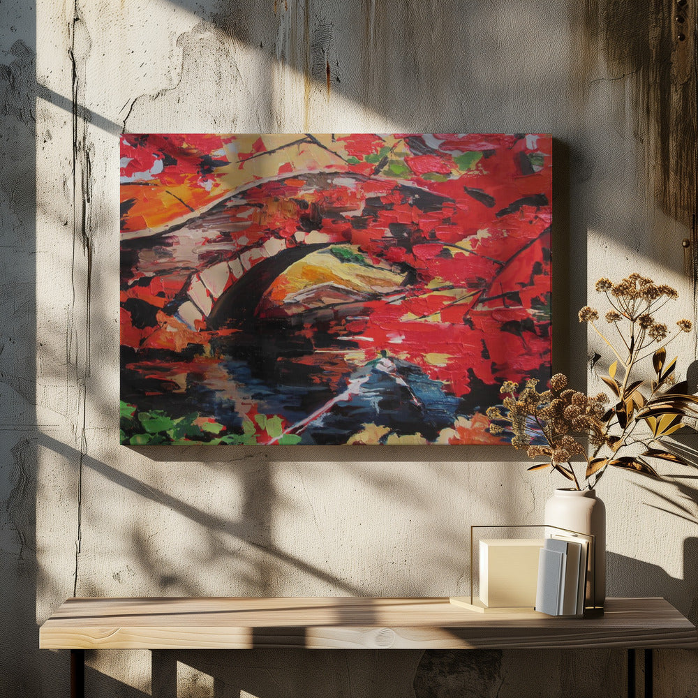 Park Bridge - Stretched Canvas, Poster or Fine Art Print I Heart Wall Art