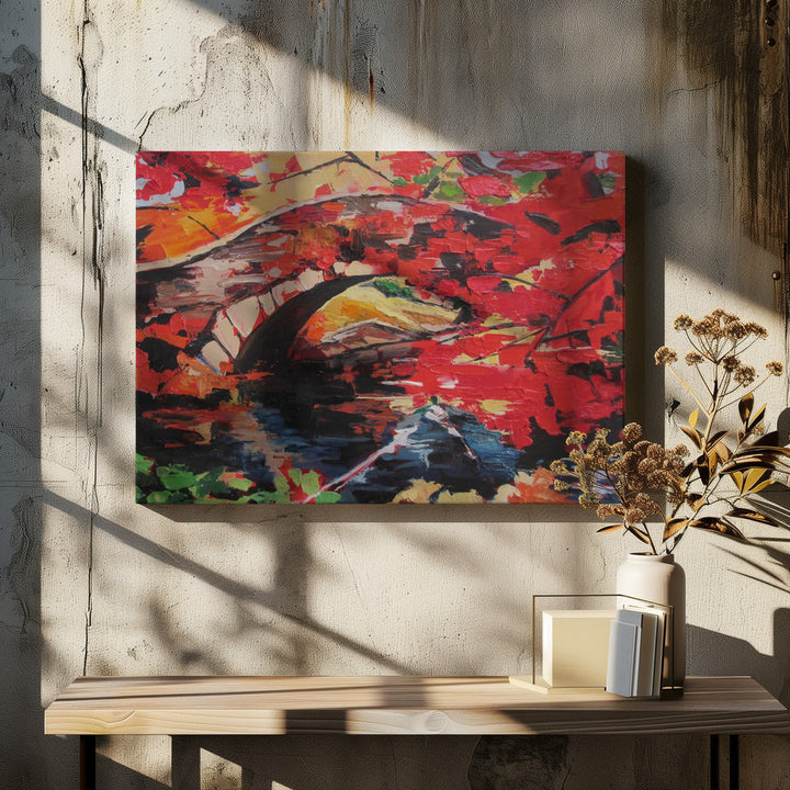 Park Bridge - Stretched Canvas, Poster or Fine Art Print I Heart Wall Art