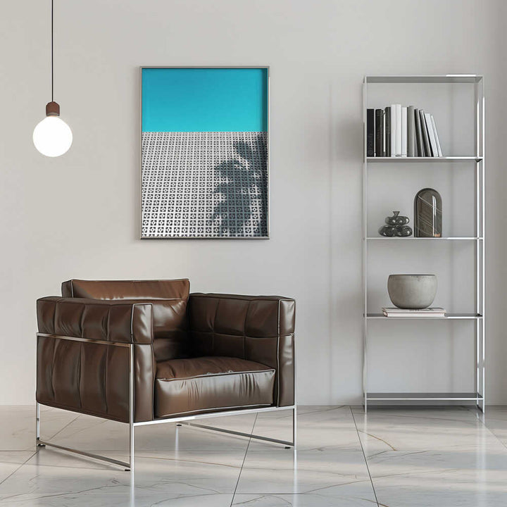 Parker Palm Shadow in Palm Springs - Stretched Canvas, Poster or Fine Art Print - I Heart Wall Art - Poster Print, Canvas Print or Framed Art Print