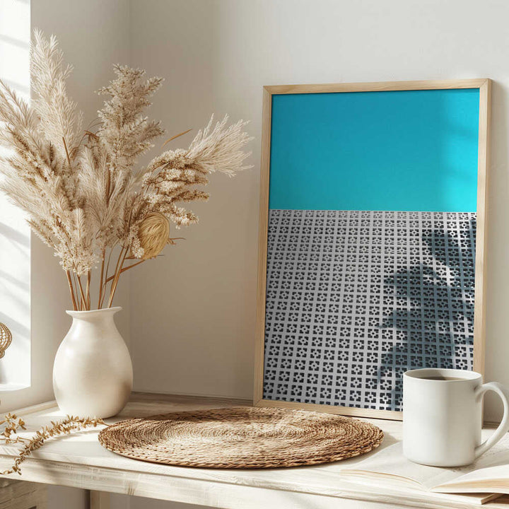 Parker Palm Shadow in Palm Springs - Stretched Canvas, Poster or Fine Art Print - I Heart Wall Art - Poster Print, Canvas Print or Framed Art Print