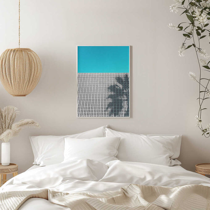 Parker Palm Shadow in Palm Springs - Stretched Canvas, Poster or Fine Art Print - I Heart Wall Art - Poster Print, Canvas Print or Framed Art Print