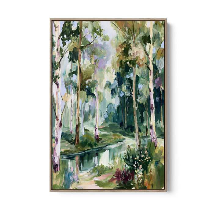 Past The Gate I by IHeartStudio - Square Australian Eucalyptus Bush Garden Nature Canvas Art Print