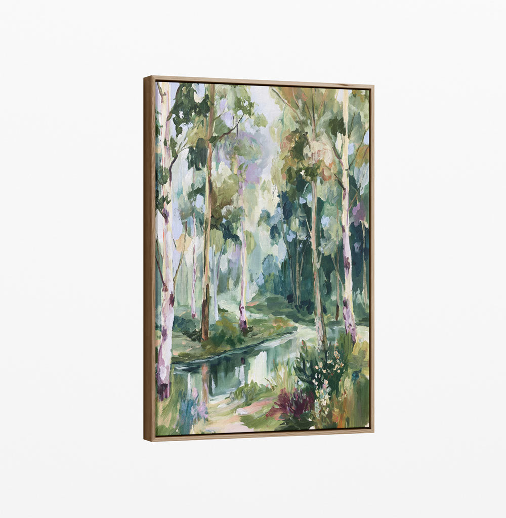 Past The Gate I by IHeartStudio - Square Australian Eucalyptus Bush Garden Nature Canvas Art Print